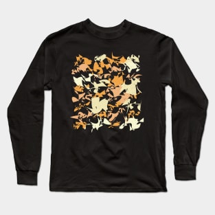 Colorful Random Shapes Abstract Pattern Long Sleeve T-Shirt